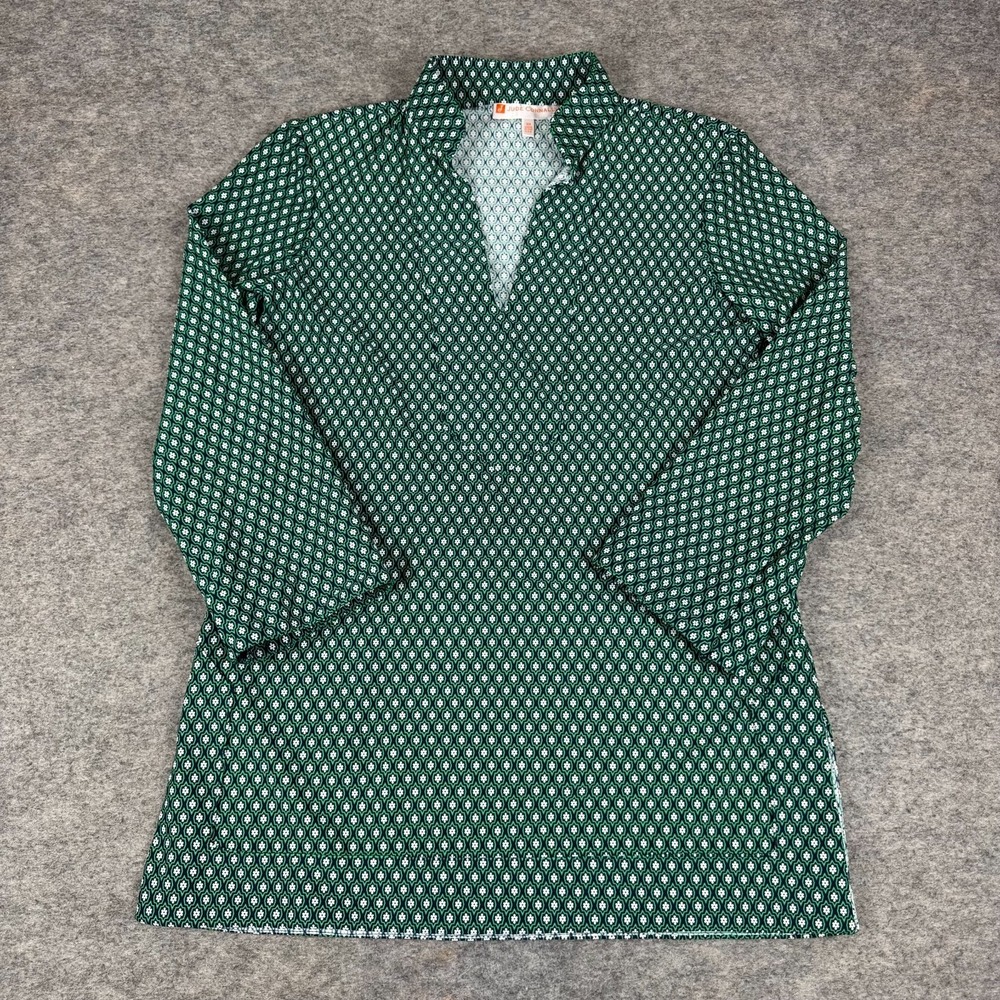 Jude Connally Chris Top Jude Cloth Geometric Green Womens XS